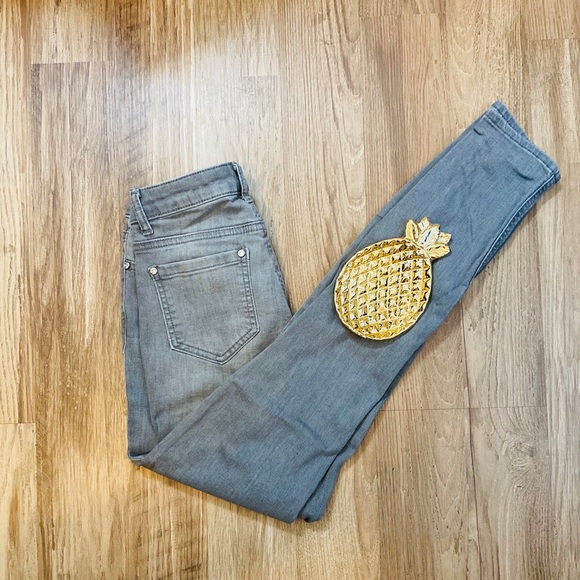 🤩Gray Rhinestone Candies Jeans🥰 - Picture 2 of 7